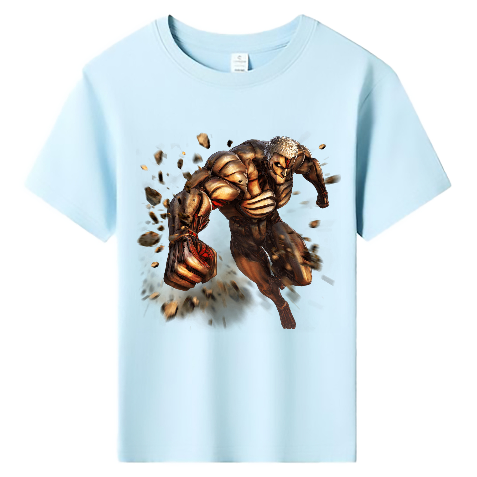 （画像用） 進撃の巨人 Attack on Titan 綿100％キッズTシャツ（フロントプリント）